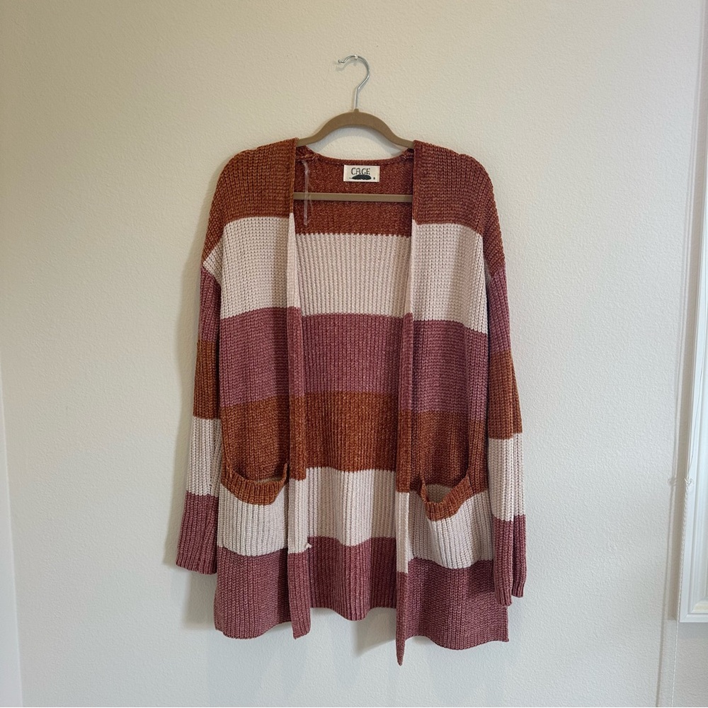 Cato Multicolor Striped Cardigan